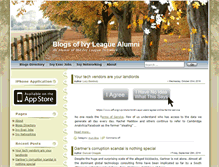 Tablet Screenshot of blogs.ivy-alumni.org